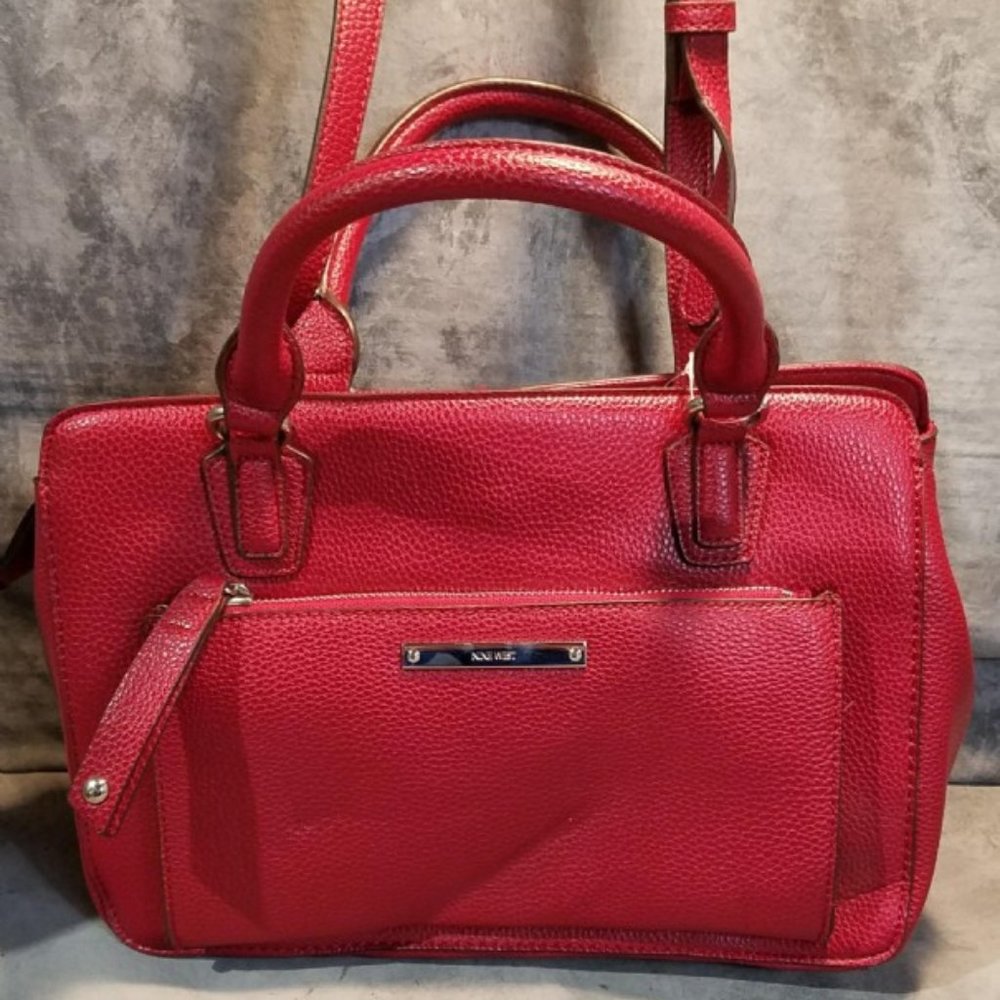 Nine West Red Purse Tote Bag NWT